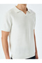 Textured Cotton Short Sleeve Knitwear T-Shirt - 5