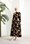 Dipmoda Women's Imported Fabric Hijab Chiffon Dress Sms026 - Yellow - 3