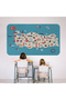 Educational and Instructional Decorative Children's Room Turkey Map Wall Sticker-3874 - 7
