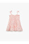 Cotton Bow Detailed Gimped Strap Floral Mini Dress - 2