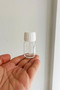 30 ml Transparent Locked White Cap Shot Bottle 30 Cc Ginger Shot White Glass Bottle 6 Pcs - 2