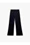 Applique Detailed High Waist Palazzo Trousers - 2