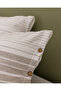 Ranya Double Size 100% Cotton Yarn-Dyed Sheet and Duvet Cover Set - White/Beige - 4