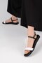 Lydia White Color Women's Flat Sandals - 3