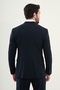 Straight Slim Fit Wide Collar Double Breasted Men's Suit Navy Blue - 45389.25Y - 5