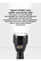 مصباح يدوي LED قابل لإعادة الشحن 3 في 1 مصنوع من هيكل من الألومنيوم CREE LED مع بطارية ليثيوم أيون - 3