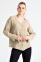 Long Sleeve Pearl Summer Muslin Shirt Mink Vzn