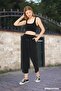 Thin Hambez Sweatpants Capri Unisex Large Size Hambez Trousers Elastic Waist Linen 100% Cotton Relaxed - 3