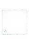 Turna Baby Blanket 100% Organic Cotton Combed Printed White-turquoise 100x100 Cm - 3