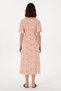 Women's Light Khaki Midi Length Woven Dress 50299175-Vr183 - 4