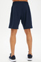 Men's Navy Blue Slit Leg Zipper Pocket Thin Woven Fabric Training Shorts 0699 - 5
