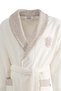 Vanya Family Bathrobe Set 100% Organic Cotton Embroidered Cream/Cream - M/L - 3