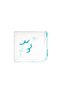 Turna Baby Blanket 100% Organic Cotton Combed Printed White-turquoise 100x100 Cm - 2