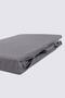 Double Elastic Sheet 100% Organic Cotton Satin Anthracite 160x200 Cm - 4