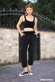 Thin Hambez Sweatpants Capri Unisex Large Size Hambez Trousers Elastic Waist Linen 100% Cotton Relaxed