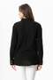 Long Sleeve Sign Pocket Detailed Muslin Summer Shirt Black Syh - 2