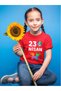 23 April Children's Day Printed Atatürk Regular Fit 100% Cotton Children's Red T-Shirt