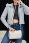 Cream Genuine Leather Crossbody and Shoulder Bag (100% Genuine Leather Women's Bag) - 6
