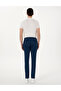 Indigo Slim Fit Elastic Waist Canvas Pants 50308111-VR028 - 4