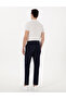 Navy Blue Regular Fit Basic Canvas Trousers 50308105-Vr033 - 4