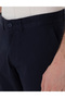 Navy Blue Regular Fit Basic Canvas Trousers 50308105-Vr033 - 5