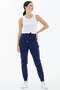 Women's Pocket Knitwear Trousers - Navy Blue - 2