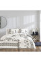 Taç New Season Cotton Satin Double Bedding Set Clymena White