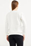 Printed Oversize Basic Sweatshirt - Ecru - 6