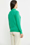 Half Fisherman Motif Knitwear Sweater - Green - 6