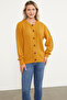 Crew Neck Buttoned Knitwear Cardigan - Güneş
