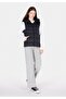 Regular Fit Hooded Zippered Lined Water Resistant Women's Black Vest - 3