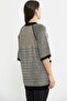 Short Sleeve Snap Fastener Long Wool Knitwear Cardigan - Black - 5