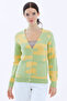 V-Neck Buttoned Pocket Knitwear Cardigan - Pistachio Green