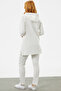 Hooded Piping Detailed Zippered Tracksuit Set - Ecru - 6