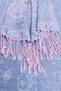 Cashmere Shawl |   Light Blue - Pink |   100% Cashmere Wool |   70X180 cm - 4
