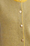 Ribbed Double Color Wool Knitwear Vest - Sun - 5