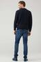 Men's Pocketed Knitwear Cardigan Navy Blue - 4