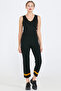 Knitwear Trousers with Leg Detail - Black