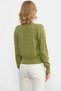 V-Neck Buttoned Hair Braided Knitwear Cardigan - Pistachio Green - 4