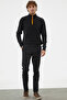 Cotton Chino Pants with Side Pockets - Black