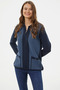 Thick Zippered Pocket Detailed Knitwear Cardigan - Navy Blue - 5