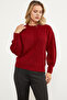 Princess Sleeve Knit Detailed Sweater - Red - 3