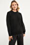 Pearl Detailed Stand Collar Knitwear Sweater - Black - 2