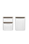 3-Piece Tosca Rectangular Plastic Jar Set - 4