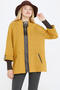 Women's Knitwear Jacket with Buckle Detail and Zipper - Sun - Brown