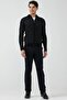 Men's Zippered Pocket Knitwear Cardigan - Black - Gray - 2