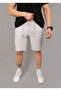 Men's Lycra Jogger Waist Elastic Back Pocket Zipper Summer Shorts - 2