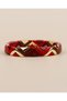 Porcelain Coated Three Color Triangle Elastic Bracelet - 4