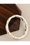 Porcelain Coated Three Color Triangle Elastic Bracelet - 6