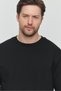 Men's Oversize Fit Summer Anthracite Piece Dyed Painted Double Bottom Top Set - 2